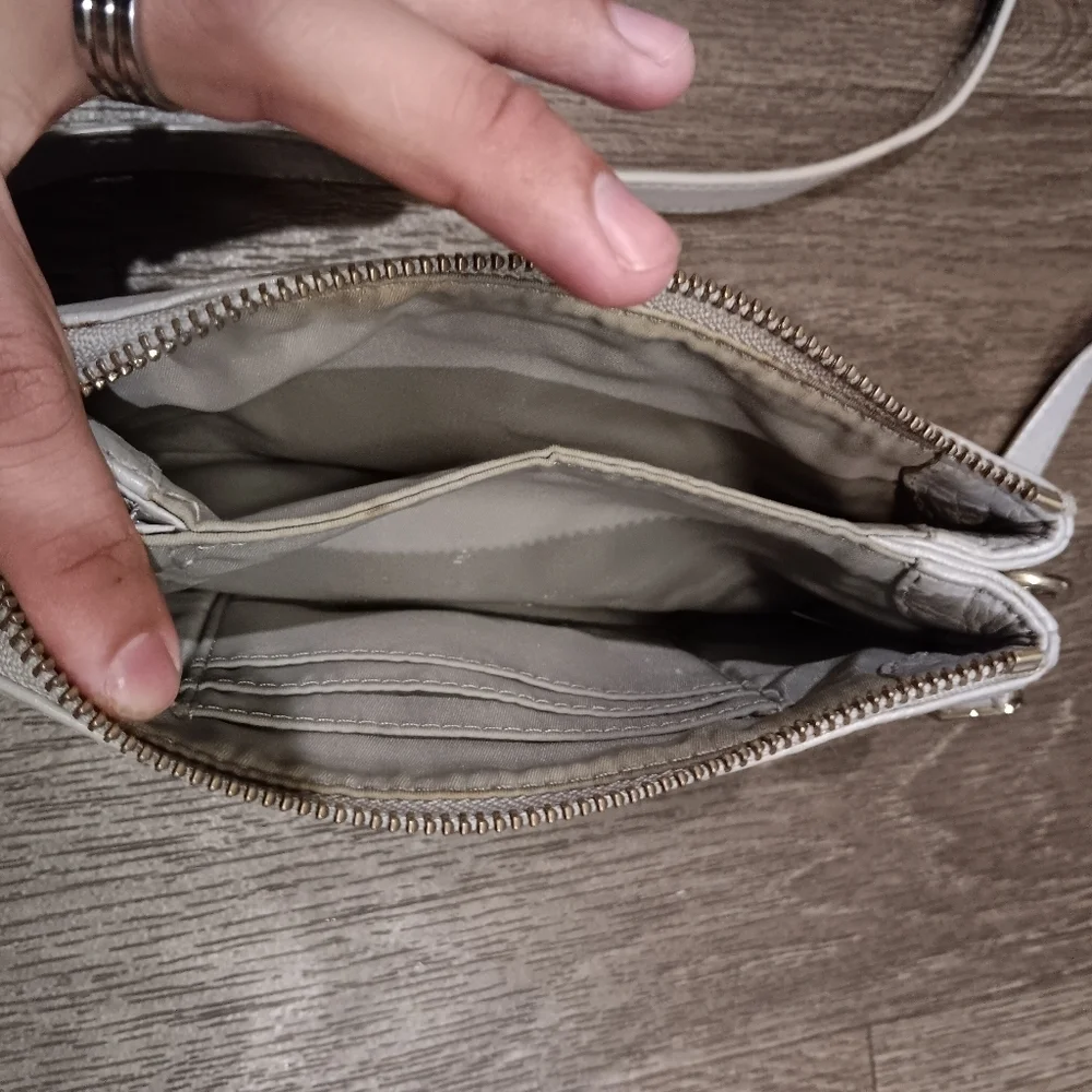 Tory Burch Light Gray Crossbody Bag